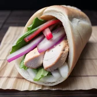 Title image for Chicken and Pickled Radish Banh Mi