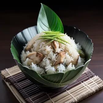 Title image for Chicken and Pandan Leaf Rice