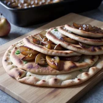 Title image for Chicken and Caramelized Pear Flatbread