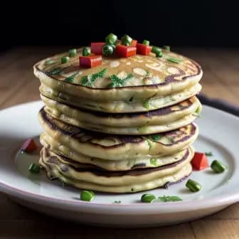 Title image for Vegetable Uttapam (Savory Pancakes)