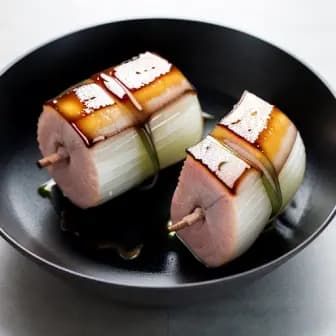 Title image for Pork and Miso-Glazed Daikon