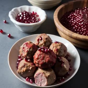 Title image for Lamb and Pomegranate Meatballs