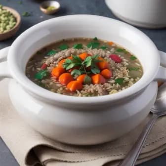 Title image for Lamb and Freekeh Soup
