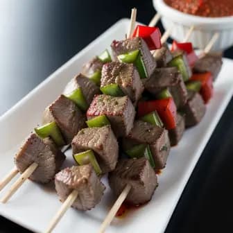 Title image for Beef and Shishito Pepper Skewers