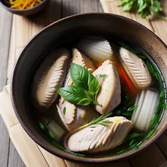 Title image for Chicken and Saffron-Infused Broth