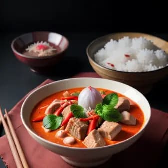 Title image for Pork and Lychee Red Curry