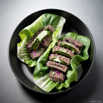 Title image for Beef and Ssamjang Lettuce Wraps