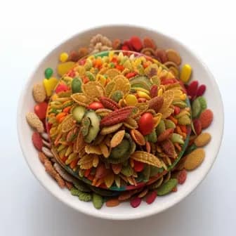 Title image for Vegetable Bhel (Crunchy Snack Mix)