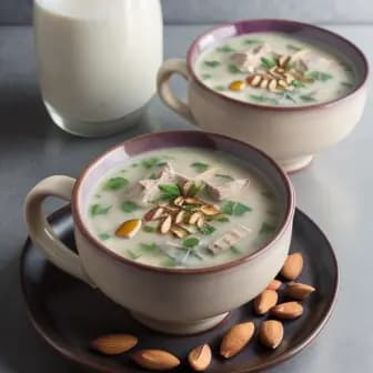 Title image for Chicken and Saffron Almond Milk Soup