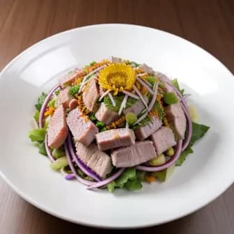 Title image for Pork and Chrysanthemum Salad