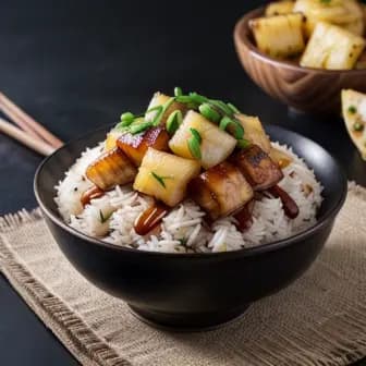 Title image for Chicken and Caramelized Pineapple Rice