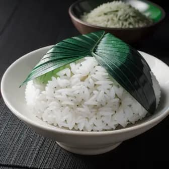 Title image for Chicken and Pandan Leaf Wrapped Rice