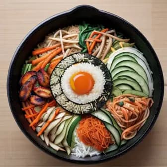 Title image for Vegan Bibimbap with Kimchi
