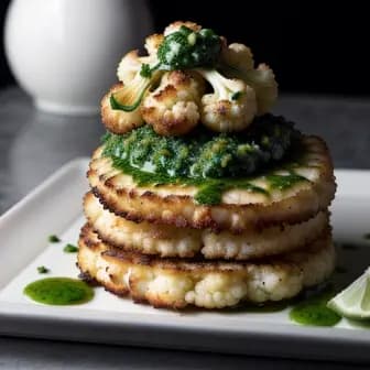Title image for Crispy Cauliflower Steak with Chimichurri