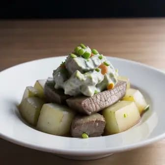 Title image for Beef and Wasabi Potato Salad