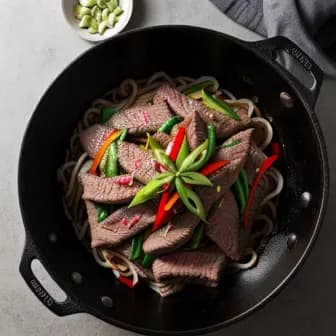 Title image for Beef and Pickled Ginger Stir-Fry