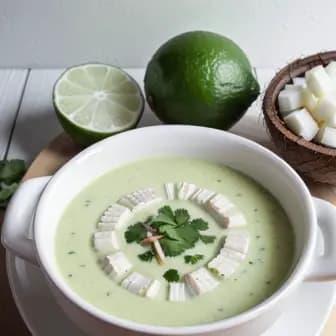 Title image for Chicken and Coconut Lime Soup