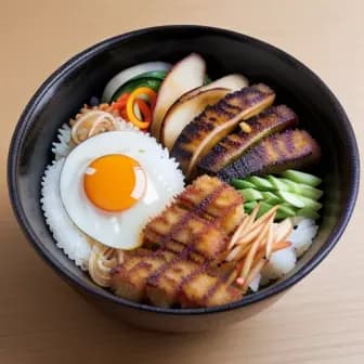 Title image for Vegetable Katsu Donburi
