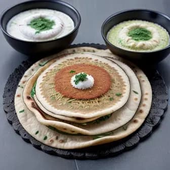 Title image for Vegetable Uttapam with Coconut Chutney