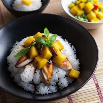 Title image for Chicken and Mango Sticky Rice