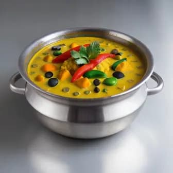 Title image for Vegetable Kadhi (Yogurt Curry)