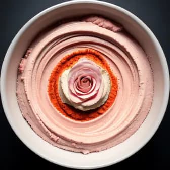 Title image for Chicken and Rose Harissa Hummus