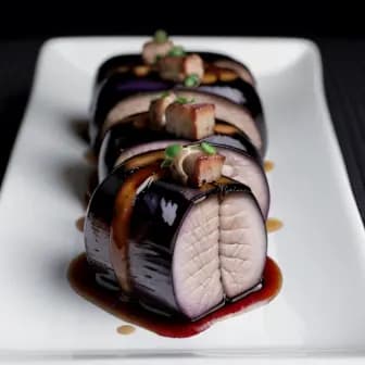 Title image for Pork and Miso-Glazed Eggplant
