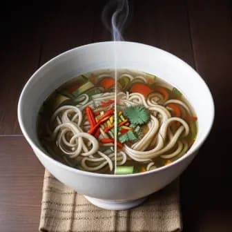 Title image for Vegetable Thukpa (Tibetan Noodle Soup)