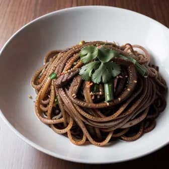 Title image for Beef and Szechuan Pepper Crispy Noodles