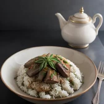 Title image for Lamb and Cardamom Rice Pilaf