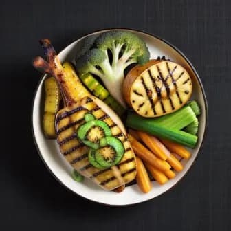 Title image for Chicken and Tamarind-Glazed Pineapple