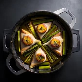Title image for Chicken and Star Anise Braised Leeks