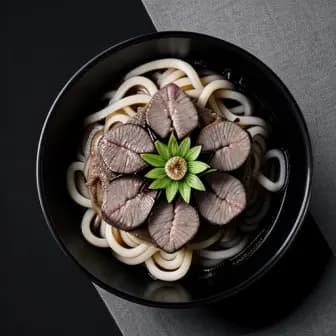 Title image for Beef and Black Garlic Udon
