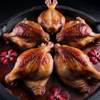 Title image for Chicken and Hibiscus Glazed Wings