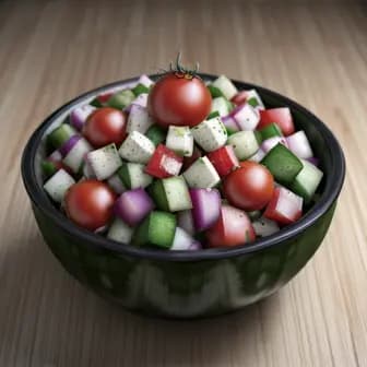 Title image for Vegetable Kachumbari (Fresh Tomato Salad)
