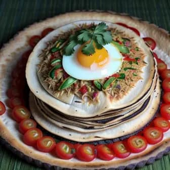 Title image for Vegetable Kothu Parotta with Egg