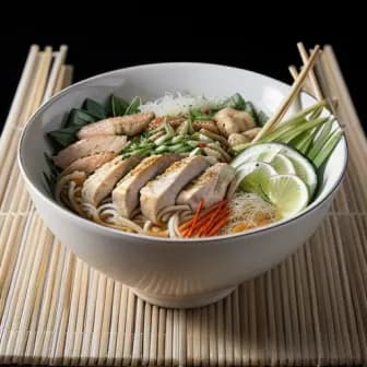 Title image for Chicken and Lemongrass Vermicelli Bowl
