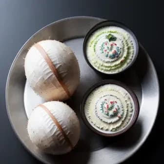 Title image for Vegetable Paniyaram with Coconut Chutney