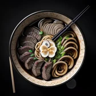 Title image for Beef and Black Garlic Ramen
