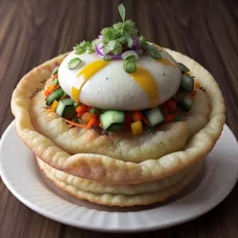 Title image for Vegetable Kachori Chaat