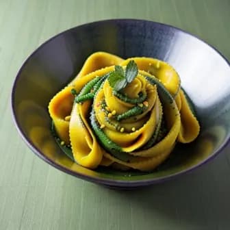Title image for Vegetable Khandvi with Mint Chutney