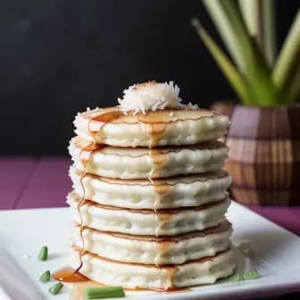 Title image for Vegetable Kanom Krok (Coconut Rice Pancakes)