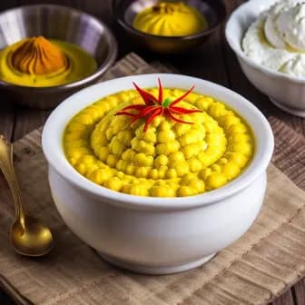 Title image for Vegetable Rasmalai (Cottage Cheese in Saffron Milk)