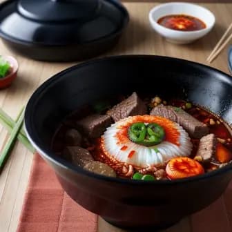 Title image for Beef and Kimchi Jjigae (Korean Stew)
