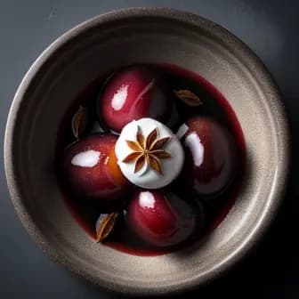 Title image for Chicken and Star Anise Poached Plums