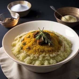 Title image for Lamb and Saffron-infused Couscous