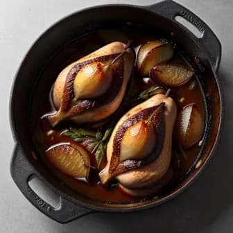 Title image for Chicken and Star Anise Braised Pears