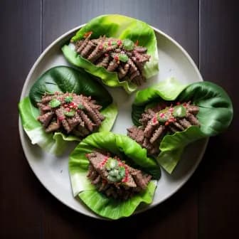 Title image for Beef and Gochujang Lettuce Wraps