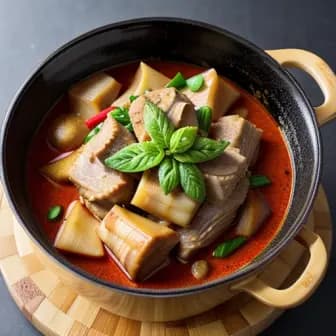 Title image for Pork and Bamboo Shoot Curry