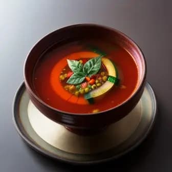 Title image for Vegetable Rasam with Sorghum